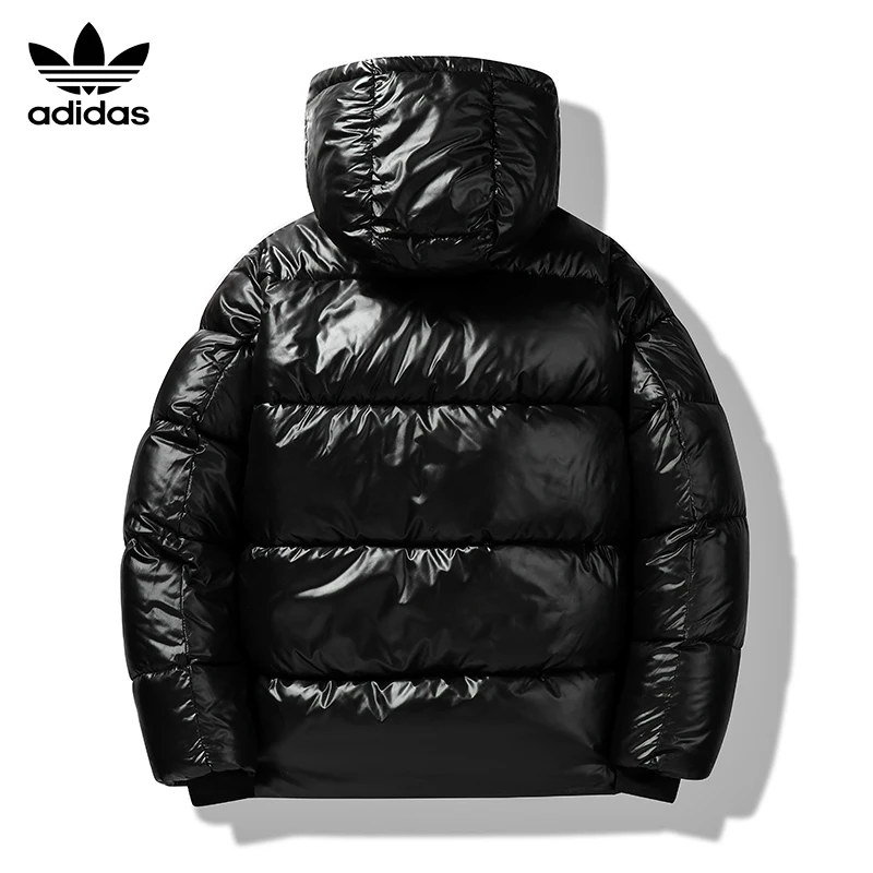 Пуховик adidas ветрозащитный против пятен морщин Тонкая посадка Зимняя согреться