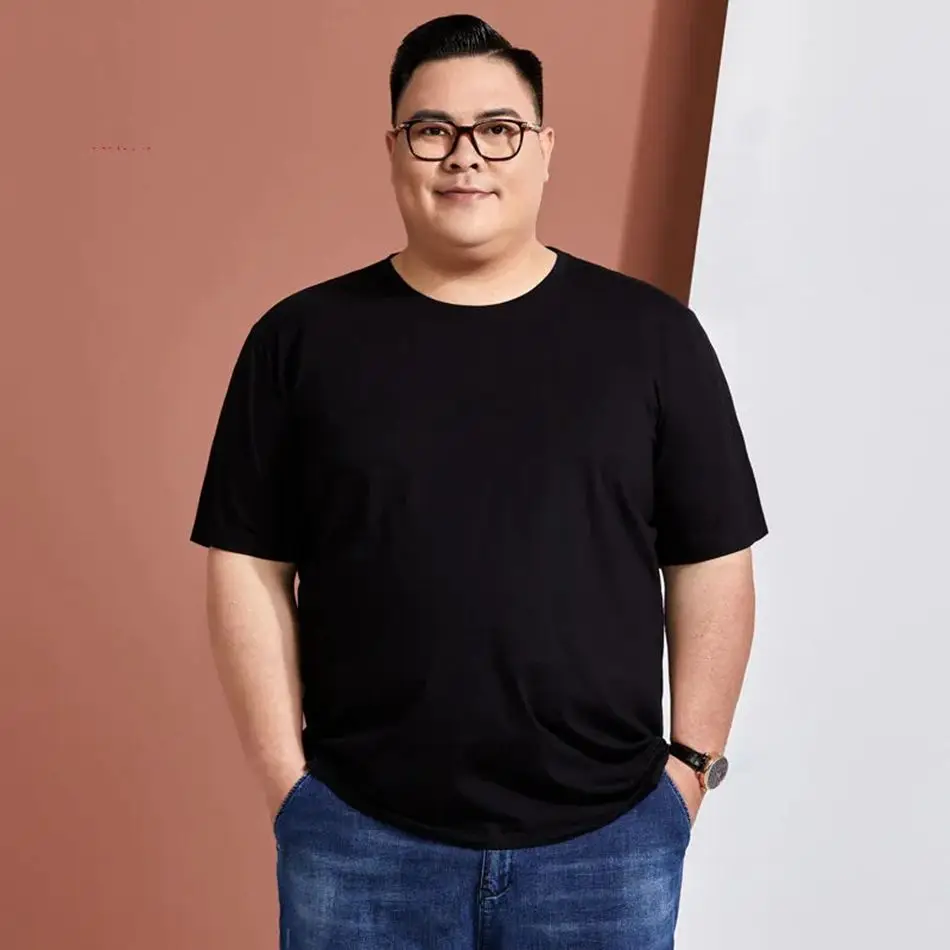 Футболка мужская оверсайз с коротким рукавом и круглым вырезом размеры 8XL 10XL |