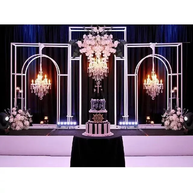 

3pcs wedding backdrops stand Rectangular arch Stage decoration arch