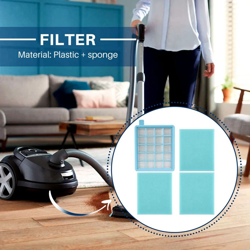 20Pcs/Lot Filter Mesh HEPA FILTER BUFFALO-MISTRAL For Vacuum Cleaner FC8515 FC8516 FC8517 FC8518FC8470 FC8471