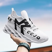 jiemiao new men running shoes mesh breathable male sneakers light sports shoes comfortable athletic training footwear plus size