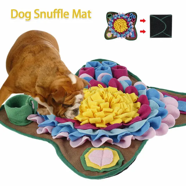 Pet Dog Snuffle Mat Nose Smell Training Sniffing Pad Dog Puzzle Toy Slow Feeding Bowl Food Dispenser Carpet Washable Dog toys 1