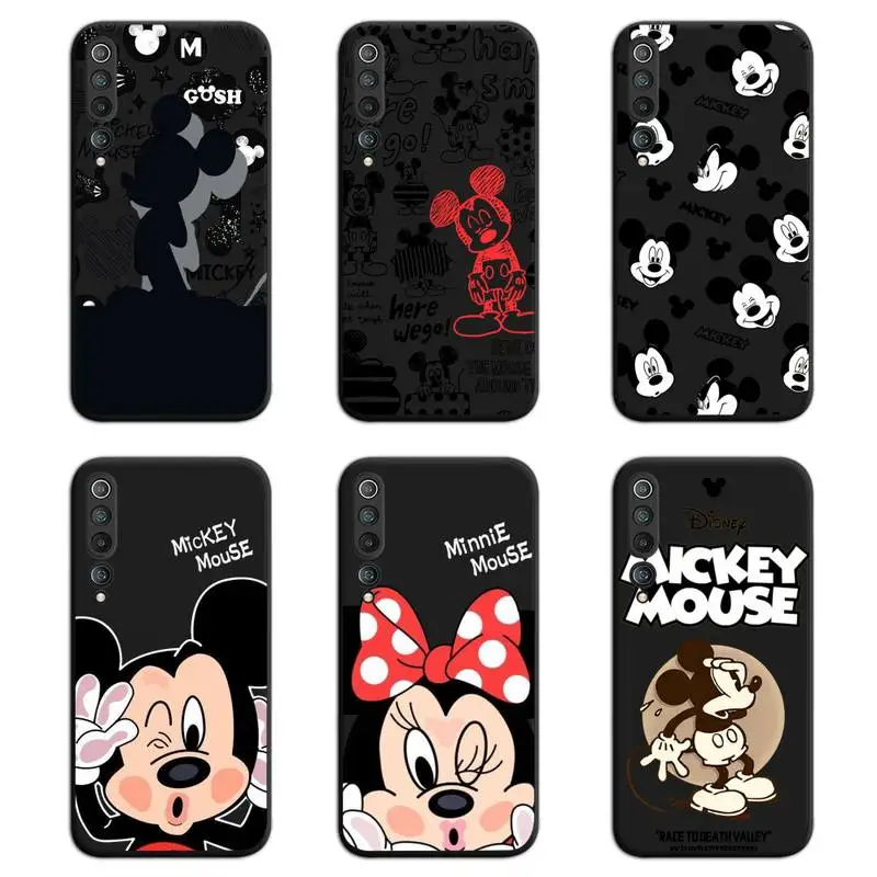 

Cartoon Disney Mickey Mouse Phone Case for Xiaomi Mi Note 11 10 9 8 11X Lite 9T CC9 POCO M3 X3 Pro SE