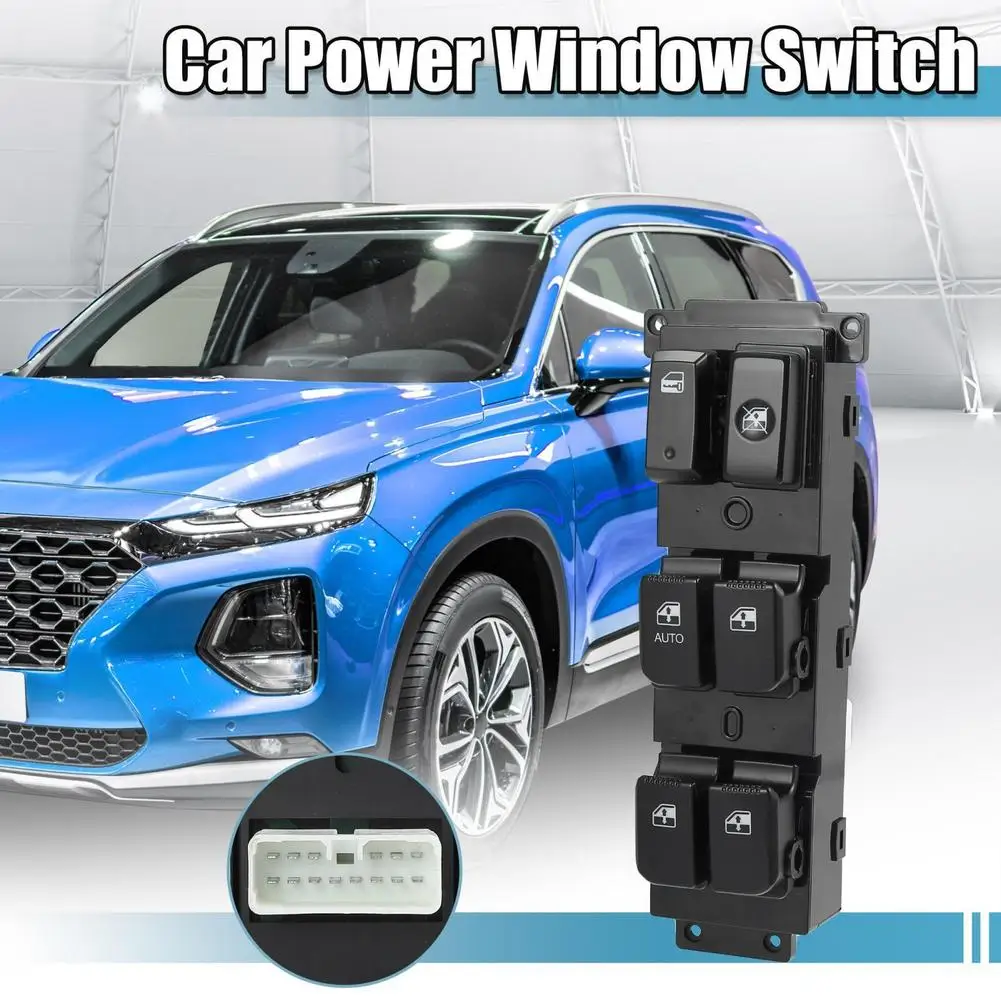 

Car Power Window Control Switch Glass Lifter Regulator Switch 93570-2b100 Compatible For 2006-12 Santa Fe