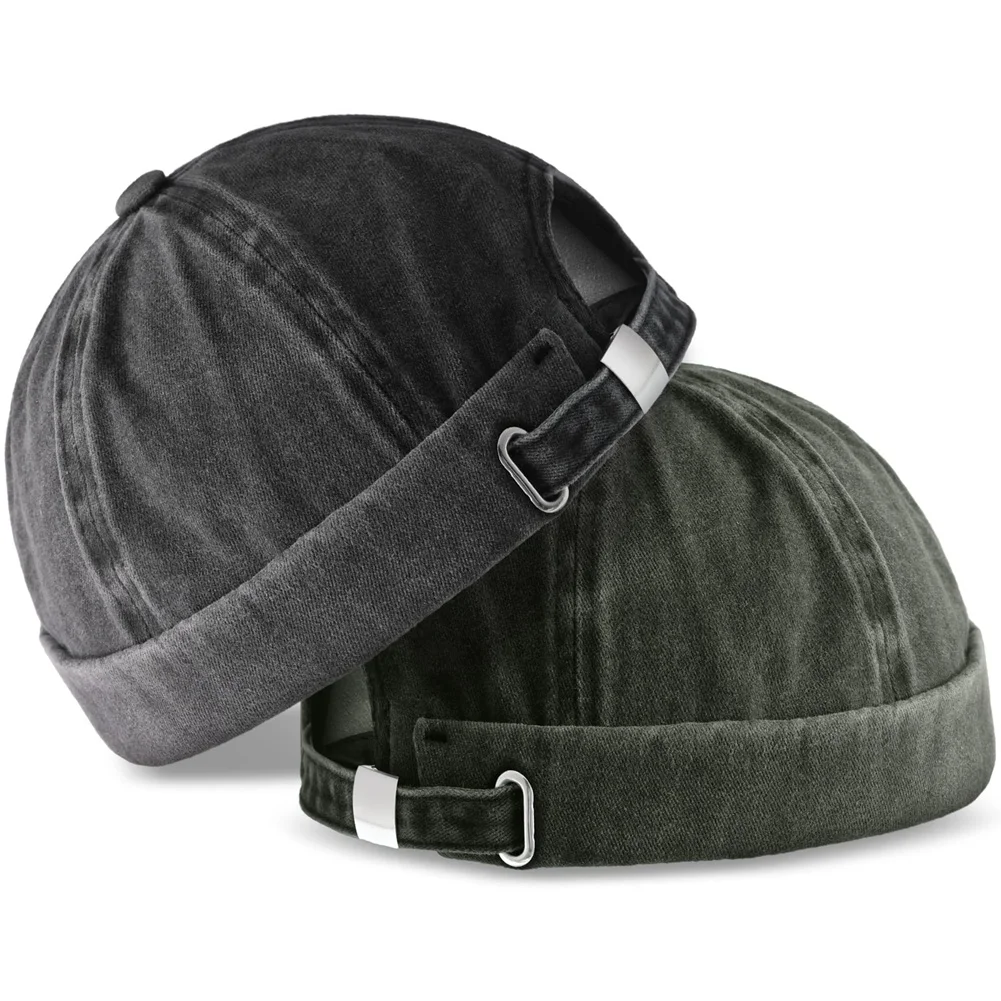 

2 шт., мужские регулируемые шляпы без козырька