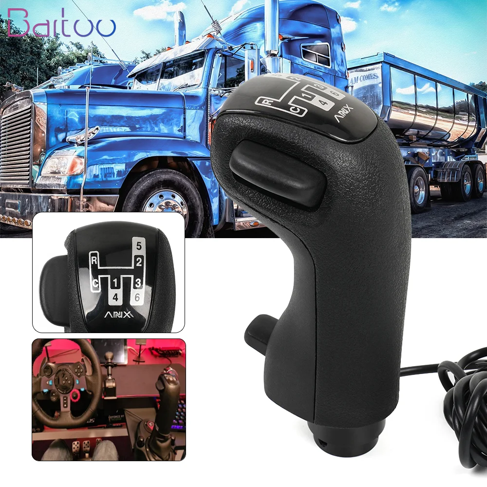PC USB High Low Gear Simulator Shifter Knob For Logitech G29 G27 G25 USB Gearshift Knob For Scania Truck Simulator Games HB044
