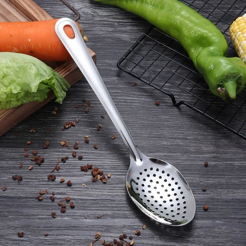 

Serving Scoop Dumpling Spoon Colander Food Strainer Colander Spoon Skimmer Filter Kitchen Spoon Deep-fried Perforated Nooodle