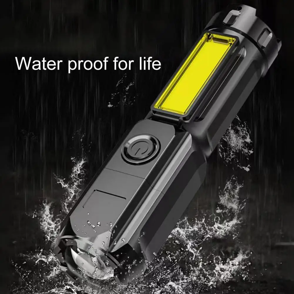 

Мини-фонарик для кемпинга, компактный, с зарядным USB-кабелем