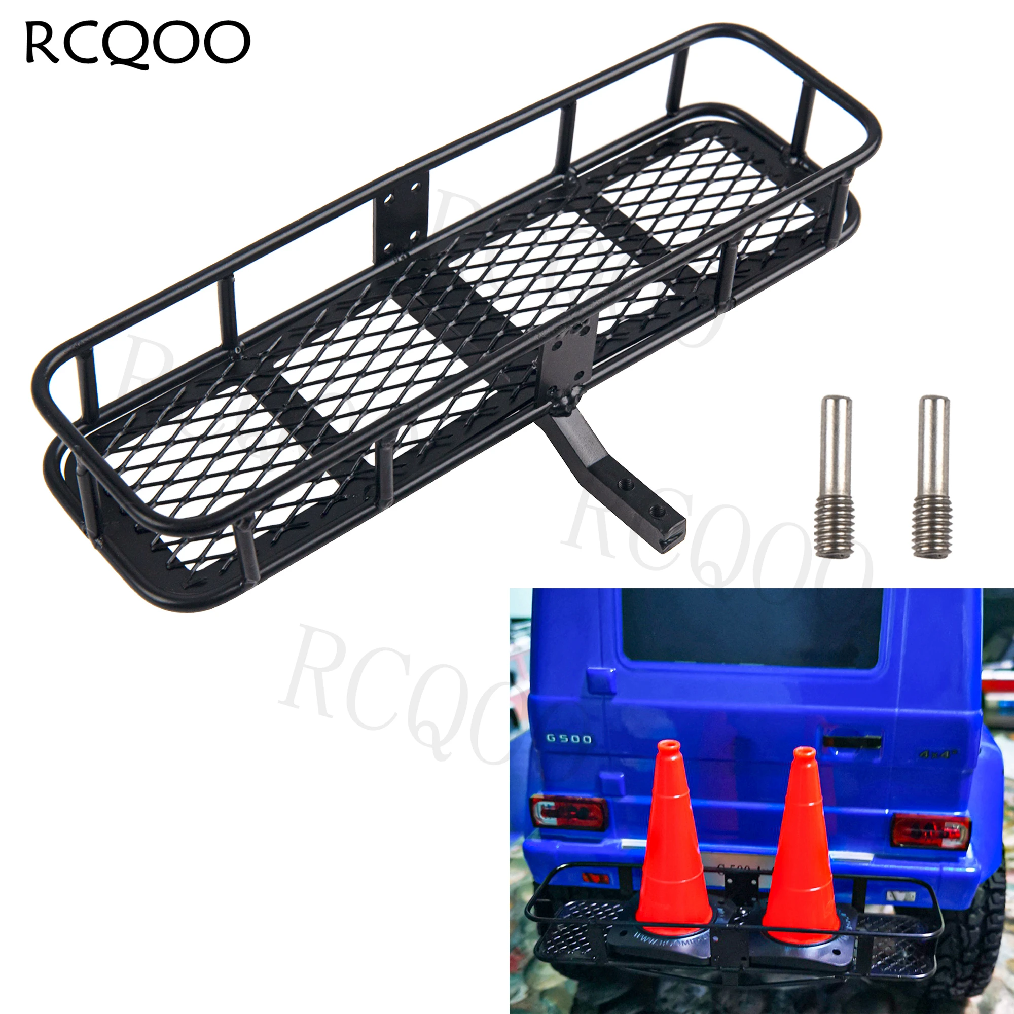 Basket Rear Carrier Mount Trailer For Rc4wd Traxxas Trx4 Axial Scx10
