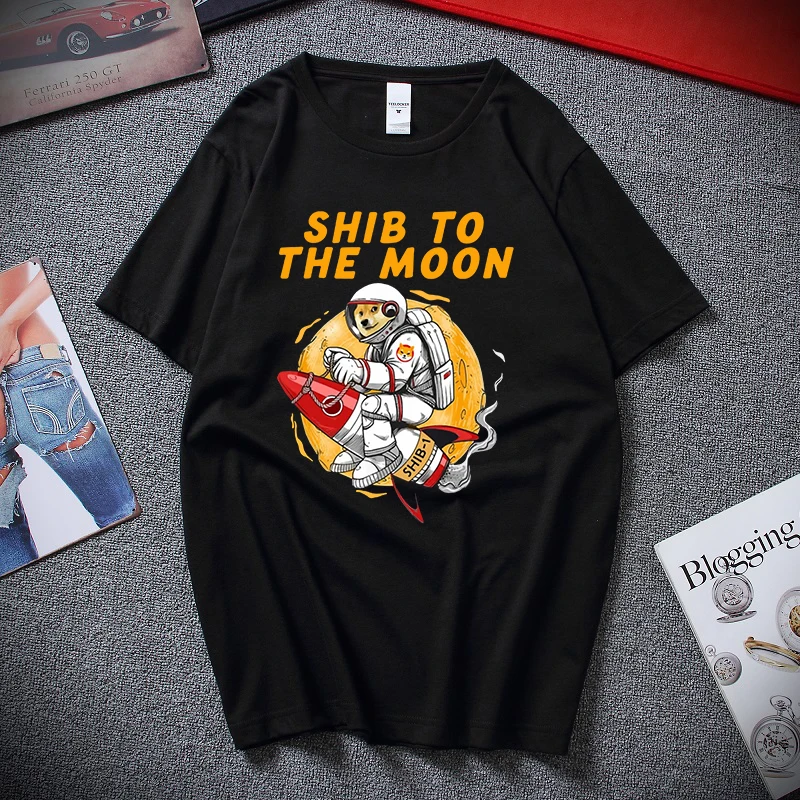 

New Arrival Crypto Doge Killer TShirt To The Moon Unique Design Crewneck Cotton Men Shirt oversized t shirt