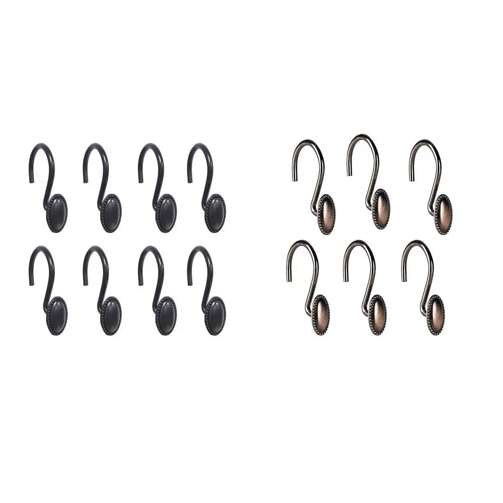 

12 шт., держатель крючка для штор из цинкового сплава