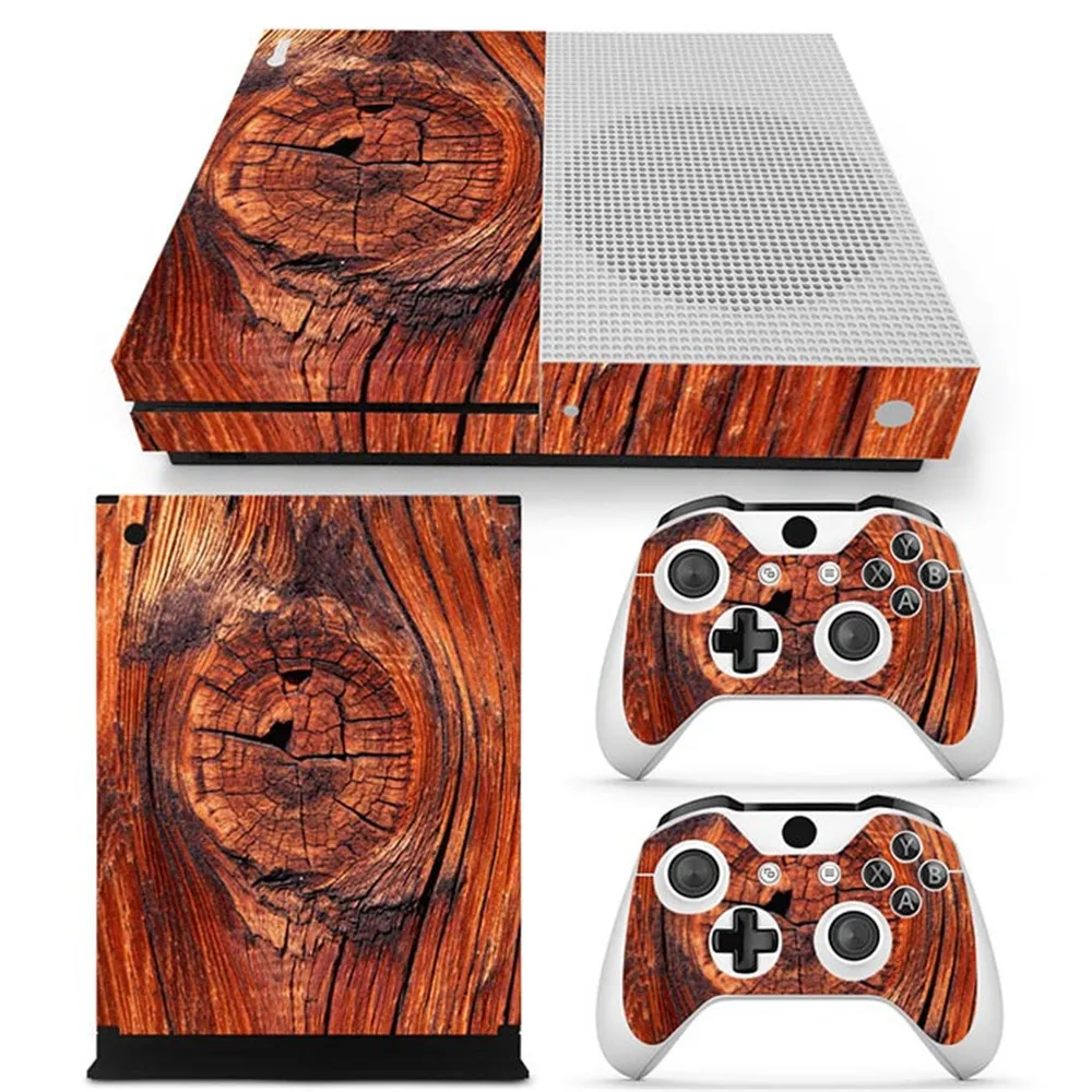 Деревянный дизайн заводская цена на консоль Xbox one s наклейка из ПВХ для консоли S