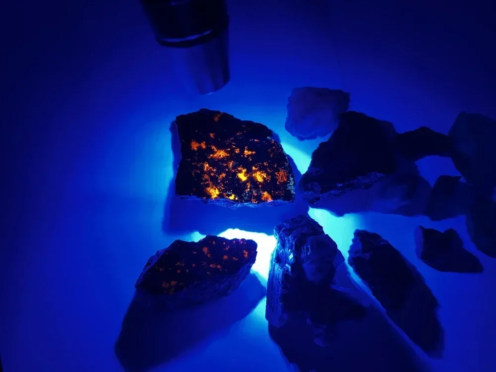 Длинные и коротковолновые лампы 254 нм 365 395 Минералы Фосфорный детектор Черный