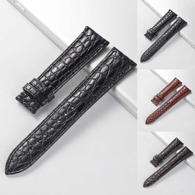 Real Alligator Watch Strap Genuine Leather Watch Bands For Men Or Women Watch Accessories 12 - 24mm （Not Included Buckle