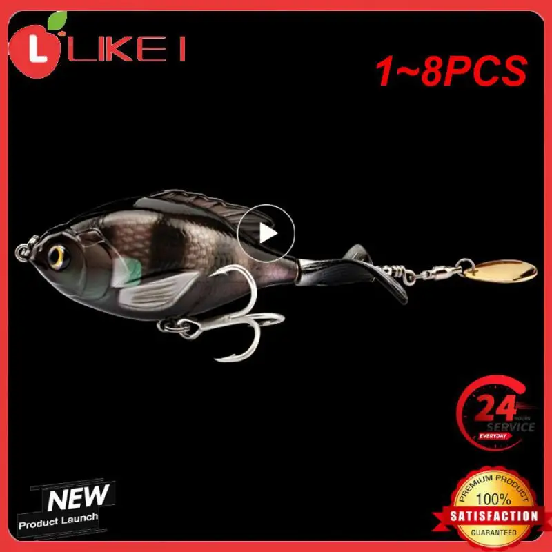 

1 ~ 8 шт., рыболовные приманки с пропеллером, 97 мм, 16,6 г