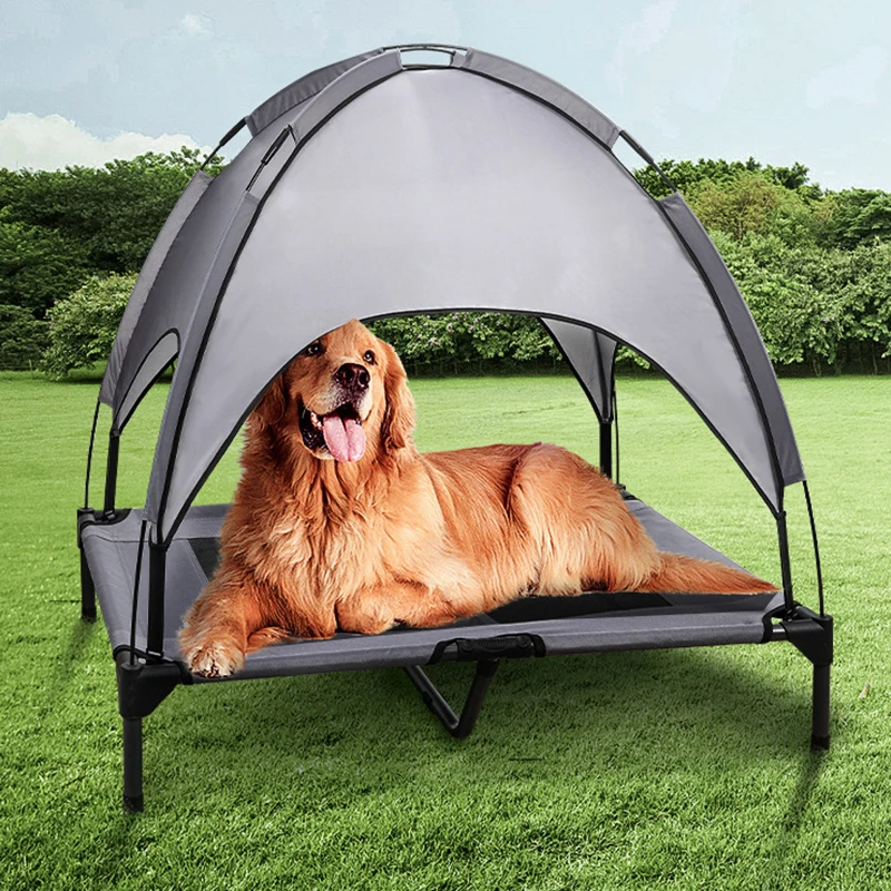

Outdoor Breathable Elevated Pet Bed Portable Dog CampTent Raised Dogs Camping Home Outdoor Use Canopy Shade Tent Lightweight