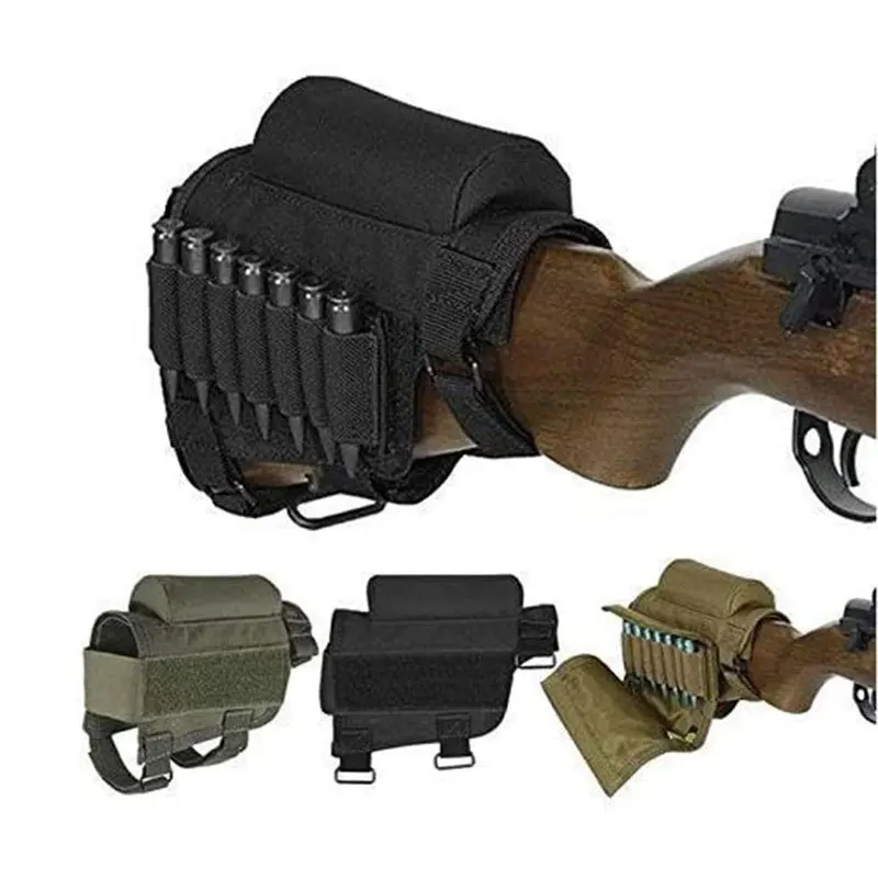

Outdoor tactical support cheek bag bullet bag accessory bag 98K CS military fan two-in-one bullet bag portable gun butt bag