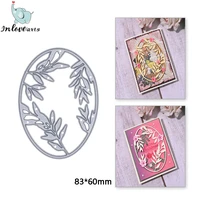 inlovearts leaves egg metal cutting dies cut circle frame scrapbooking diy album paper card craft embossing stencil 2022 new