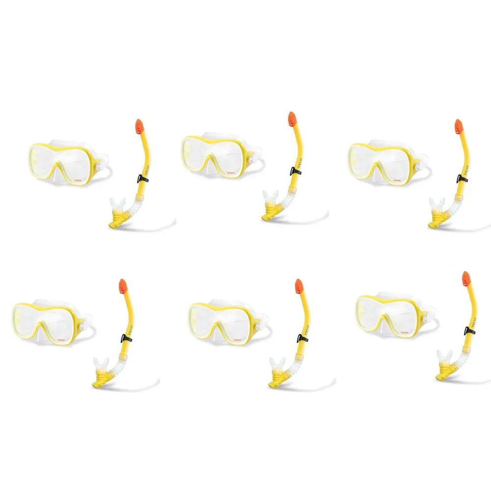 

Wave Rider Hypoallergenic Latex Free Mask & Easy Flow Snorkel Set (6 Pack)