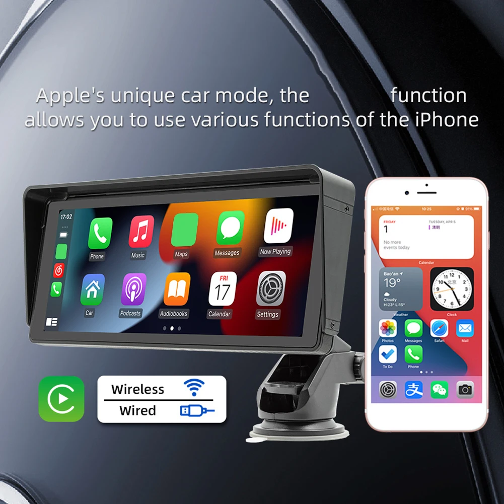 

10,26 дюймовый автомобильный радиоприемник Bluetooth-Совместимый Беспроводной Carplay Android автомобильный мультимедийный плеер Mirrorlink Wi-Fi 2,4G/фотомагнитный FM-передатчик