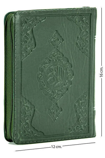 

My Kuranım-Simple Arabic-Bag Size-Green-Sheathed-Sealed-Computer Dial