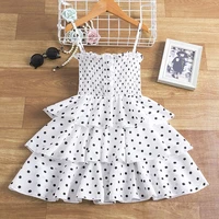 summer new princess dress for girl baby birthday party%c2%a0suspender princess skirt children festival carvinal%c2%a0dot layered clothes
