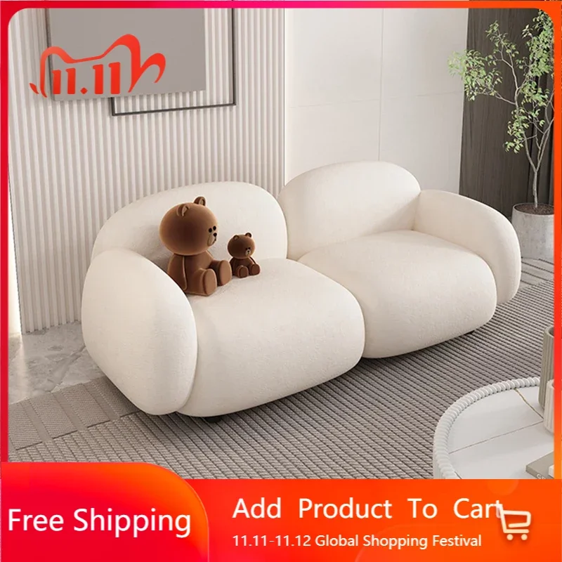 

Floor Sectional Sofa Nordic Single Foam Sponge Long Designer Large Comfort Couch 3 Seat High Quality Muebles Bedroom Furniture