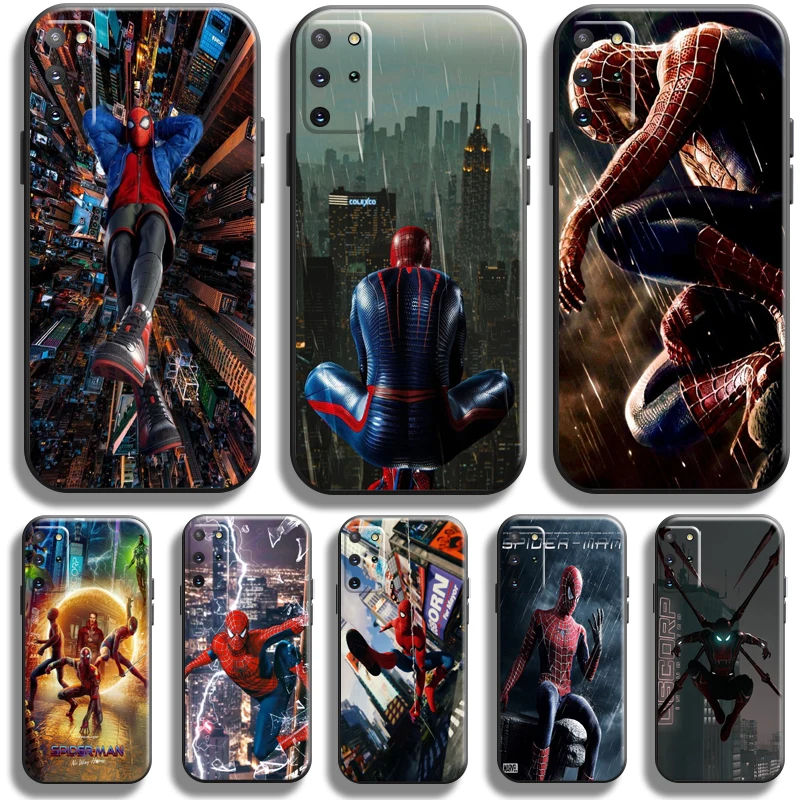 

Avengers Spiderman For Samsung Galaxy S22 S21 S20 FE Ultra S22 S21 S20 Plus 5G Phone Case Soft Funda Silicone Cover
