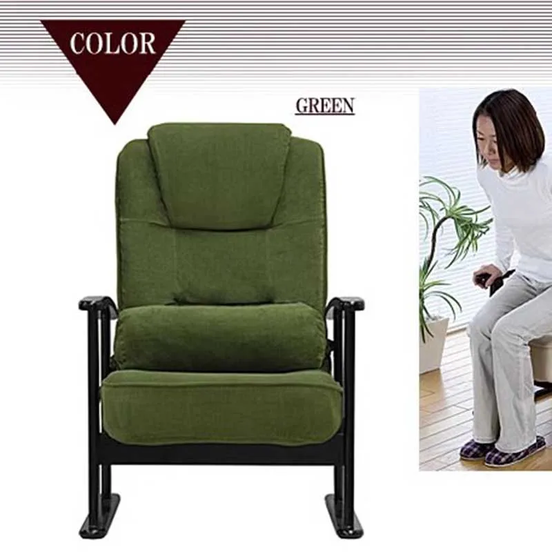 Зеленые стулья для гостиной Kawaii деревянные эластичные одиночные роскошные