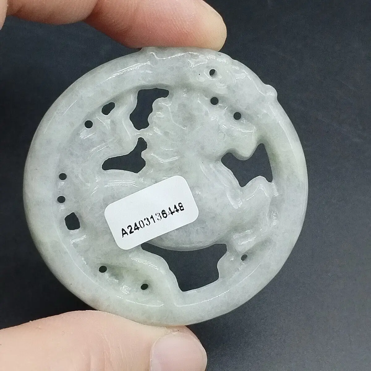 Сертифицированная бирманская лаванда натуральный нефритовый жадеитовый кулон с