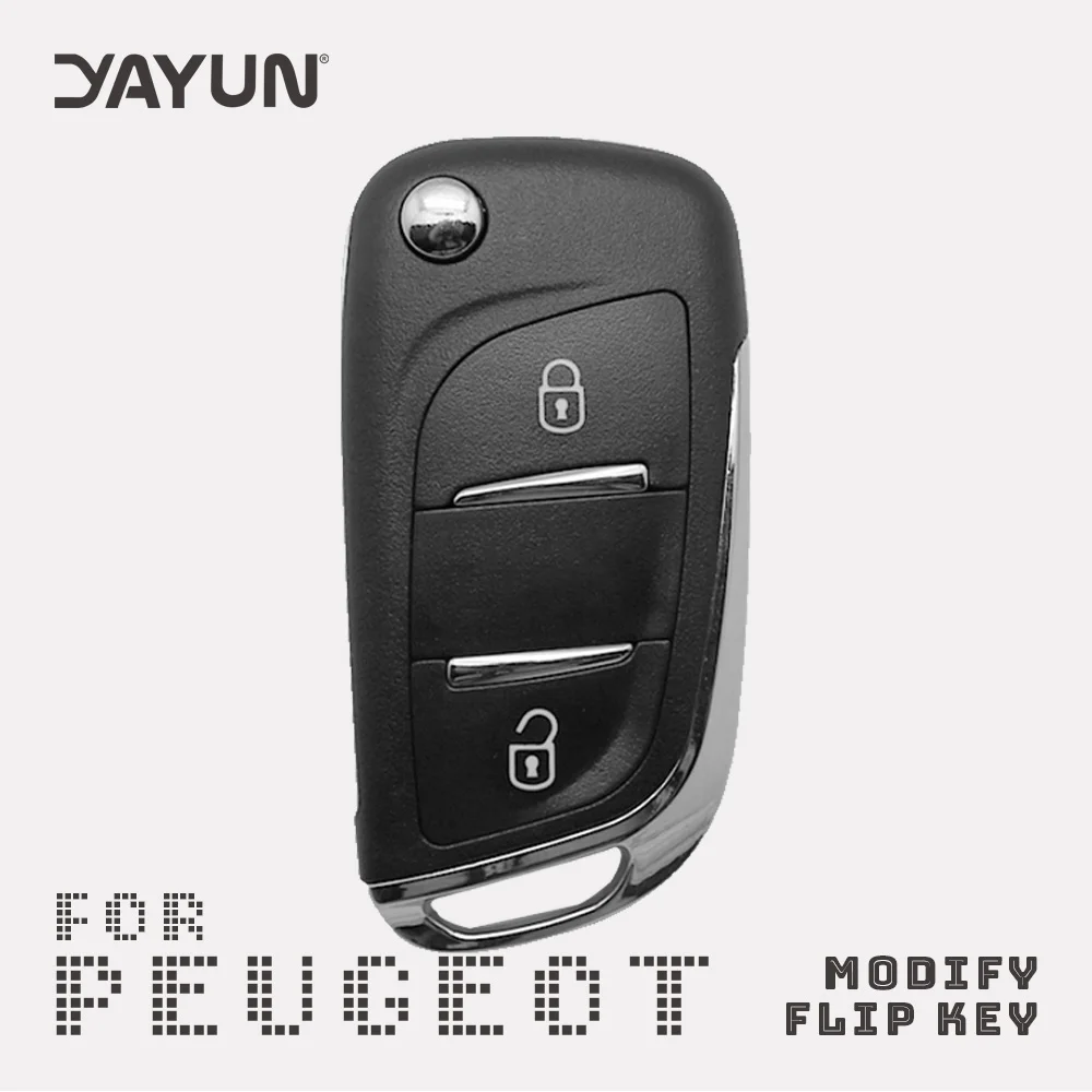 

YAYUN 2 Button Modified Filp Folding Remote Car Key Shell Case ForCitroen C2 C3 C4 C5 C6 C8 Xsara Picasso CE0536 CE0523