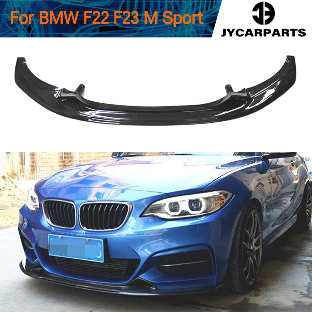 

Передний бампер из углеродного волокна, спойлер, разветвители для BMW 2 серии F22 F23 M Sport 2014 2015 2016, передний бампер, защита спойлера