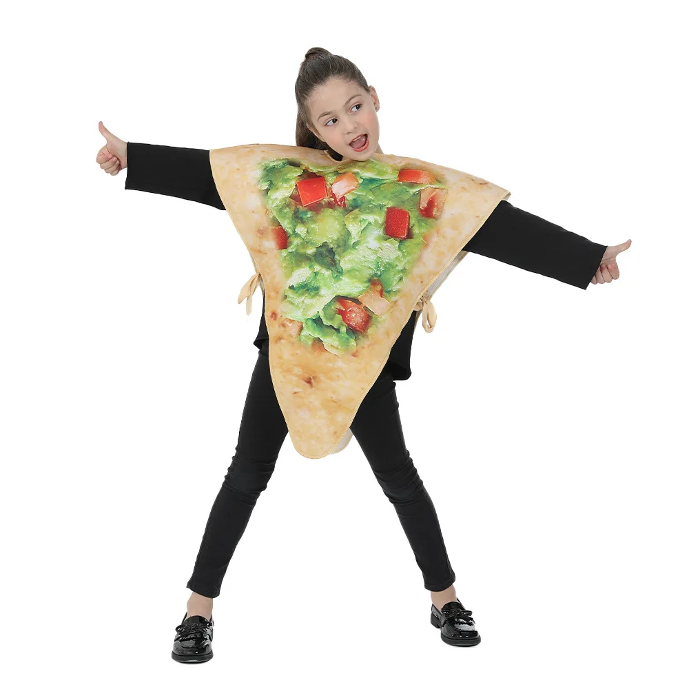 New children's food Costumes Halloween pizza Cosplay vegetable salad event performance