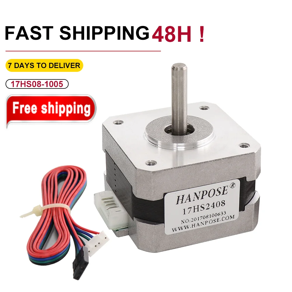 1 шт. шаговый двигатель Nema17 42 0 6 А длина корпуса 28 мм 17HS2408 для деталей 3D-принтера