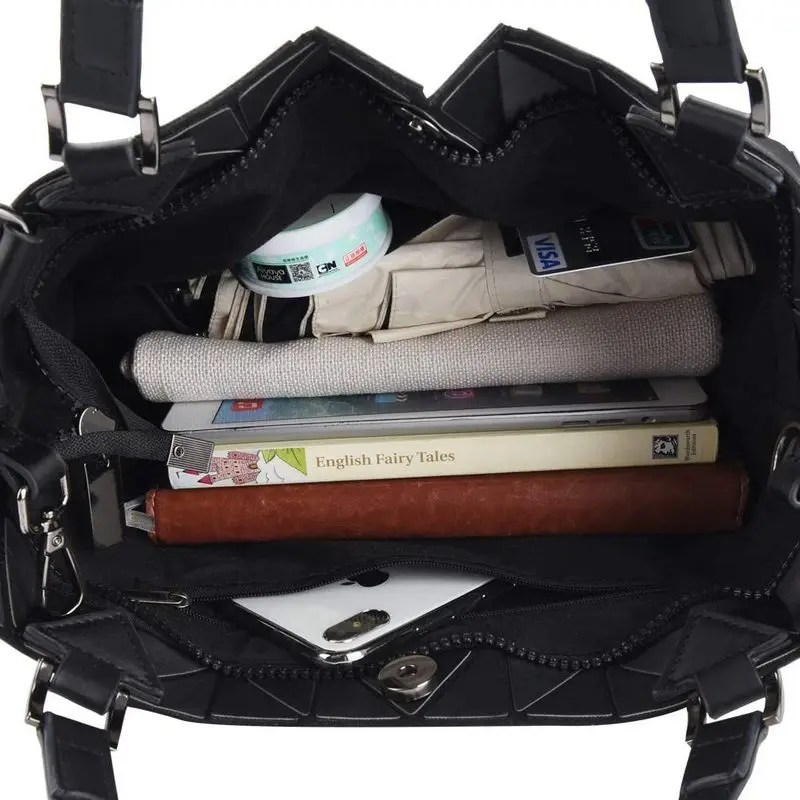 Женская сумка через плечо Bao с геометрическим узором