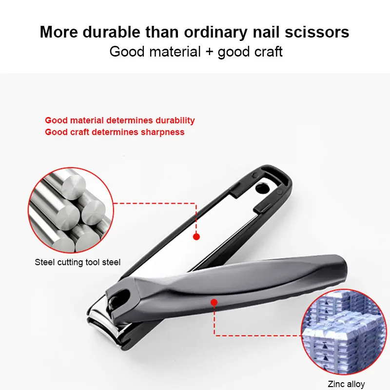 

Nail Trimmer Set Clippers Stainless Steel Nail Clippers Single Custom Anti-splash Cutting Toenail Cutting Machine Nail Tools