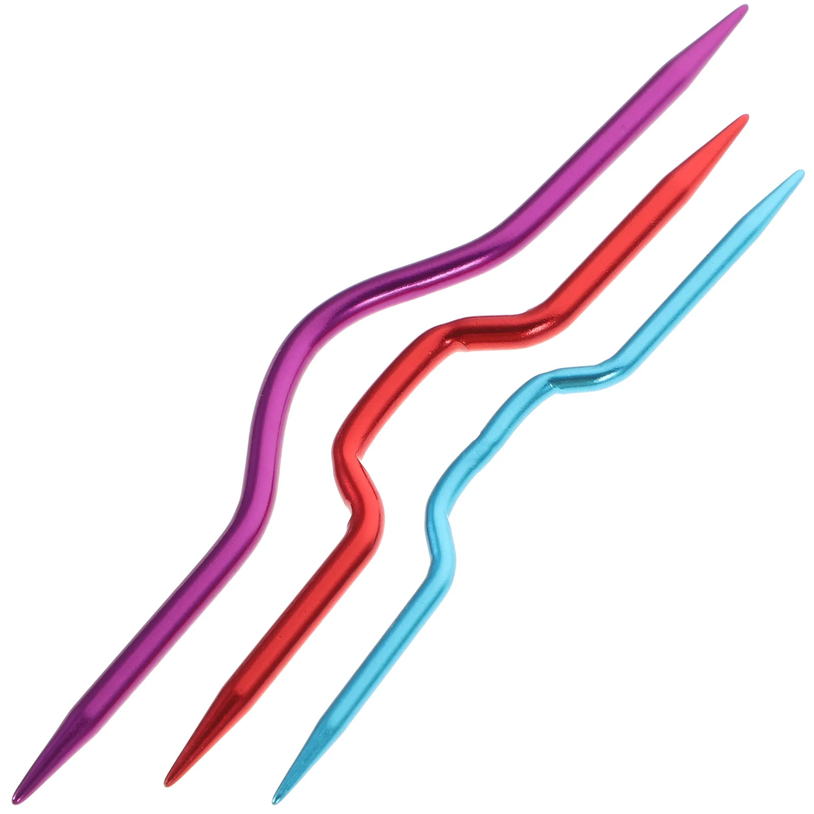 3 шт. крючки для вязания спицы свитера кабельные иглы кривая игла швейные