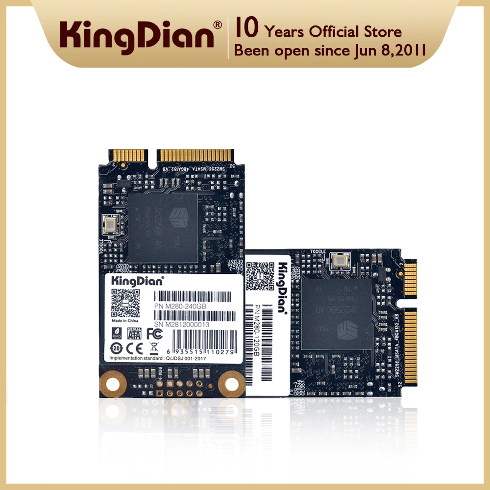 KingDian mSATA SSD 32 Гб 60 ГБ 120 240 480 ТБ 3D NAND TLC SATAIII 6 ГБ/сек. Внутренний твердотельный