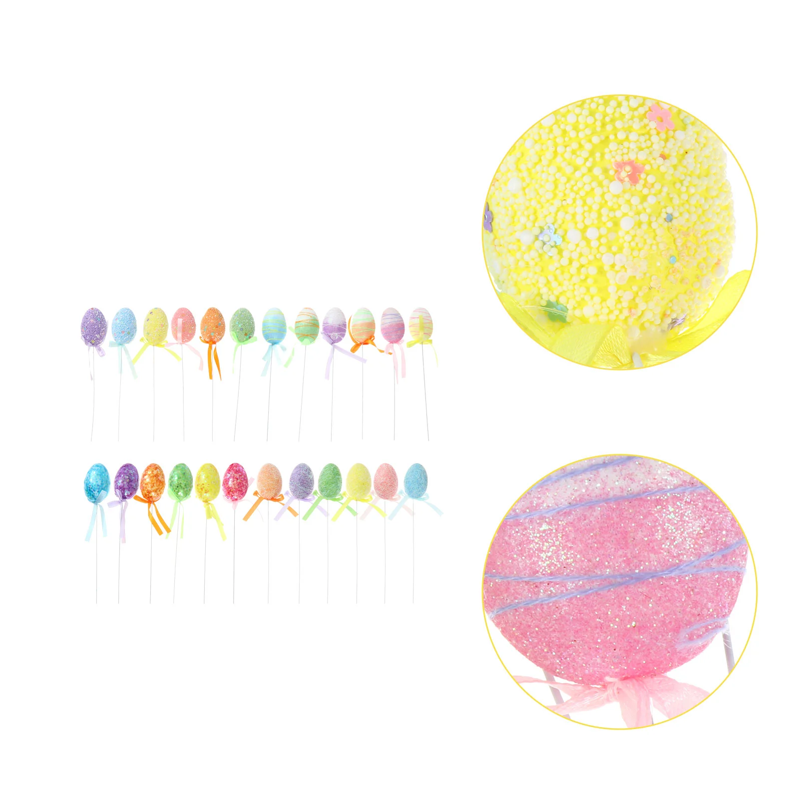 

Easter Egg Eggs Picks Tree Hanging Ornaments Decor Diy Decorations Foam Crafts Sprays Branch Colorful Branches Fake Basket