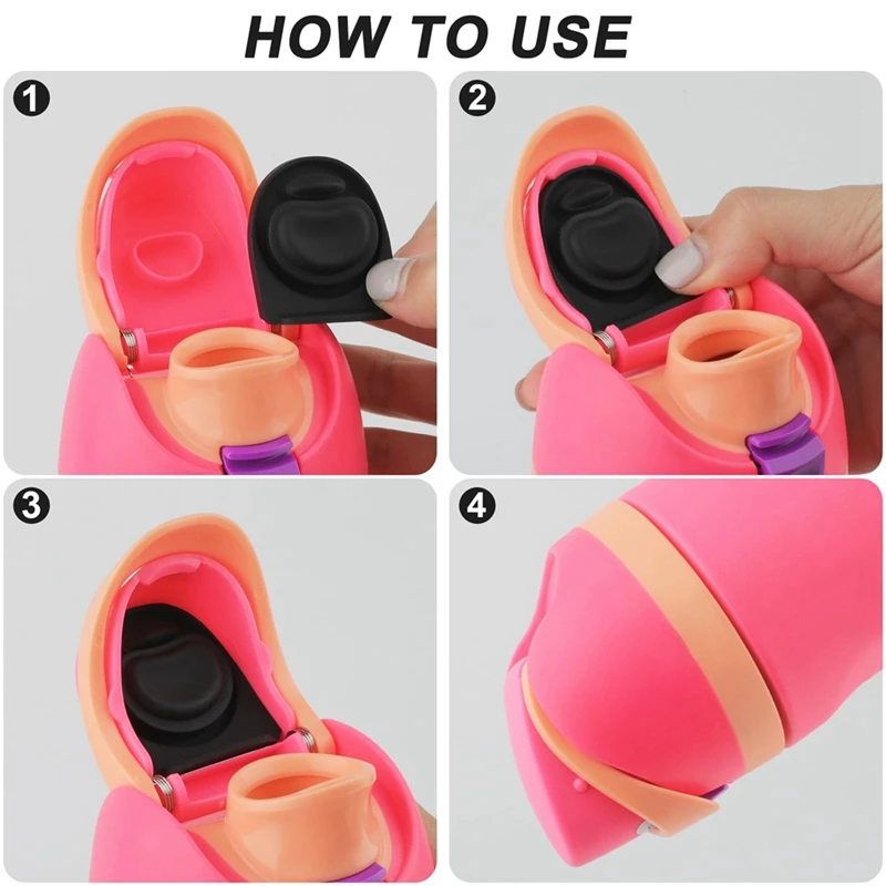 5 Pcs Replacement Stopper For Owala Free Sip 19/24/32/40 Ounce Silicone Anti-Spill Lid Black Durable Easy To Use