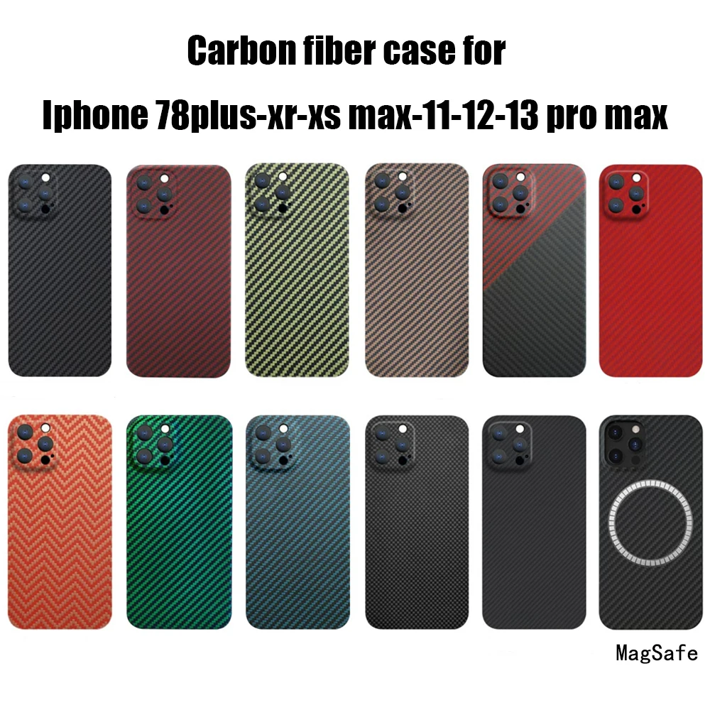 

Чехлы из авиационного материала для IPhone 11 Pro Max 12 Pro 13 Pro Max XR Xs Max, легкий чехол из настоящего углеродного волокна с защитой от падения