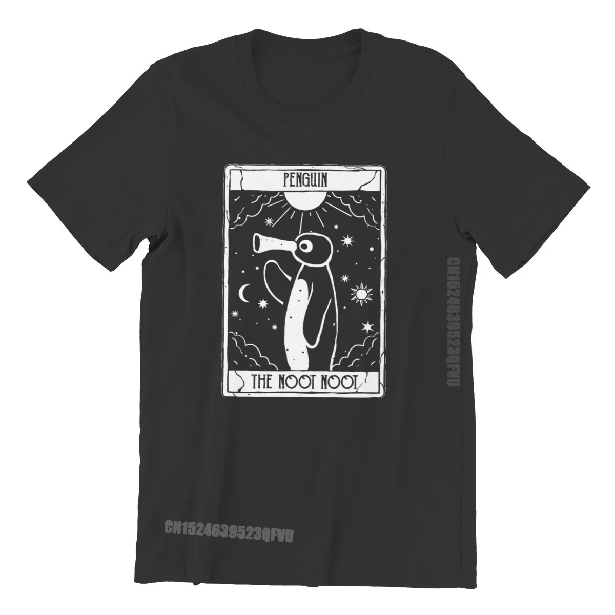 

Pingu Noot Pinga Penguin TV Cotton TShirts Funny Tarot Card Personalize Homme Men T Shirts Hipster Tops Tee