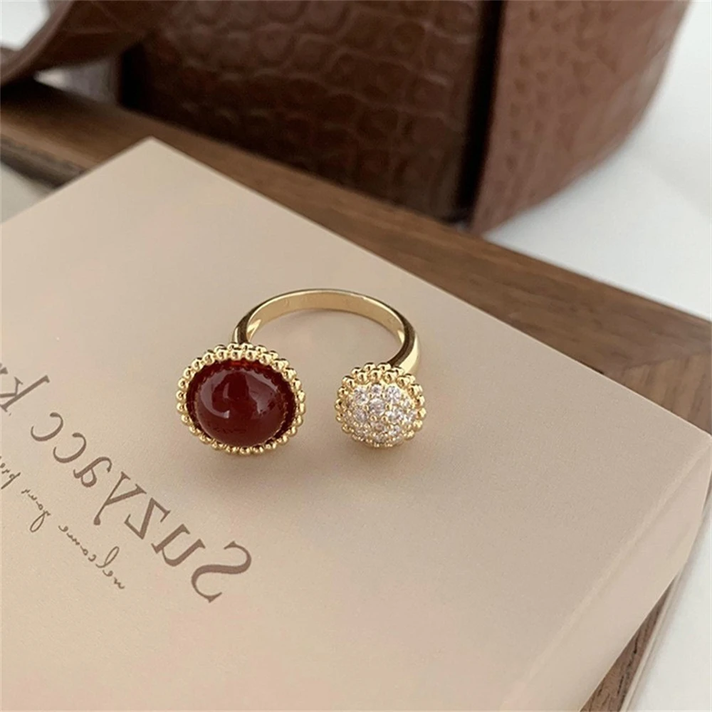 

Elegant Vintage 2022 New Women's Open Rings Jewelry Gift For Female Luxury Wedding Rings Accessories For Women Free Shipping