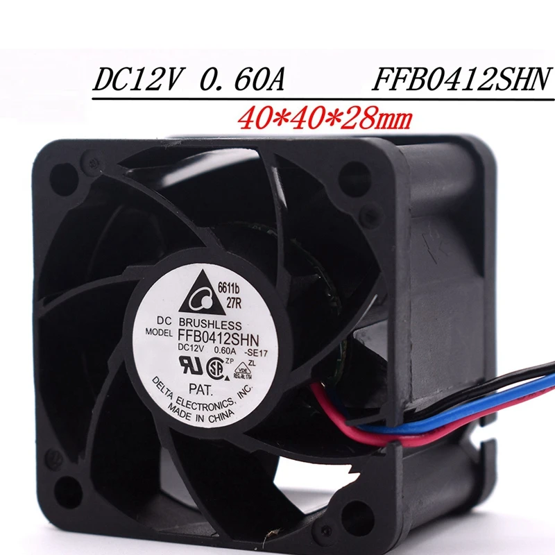 FFFB0412SHN 4028 4 см 12В 0.60A микро-усиленный вентилятор потока воздуха 40x40x28мм