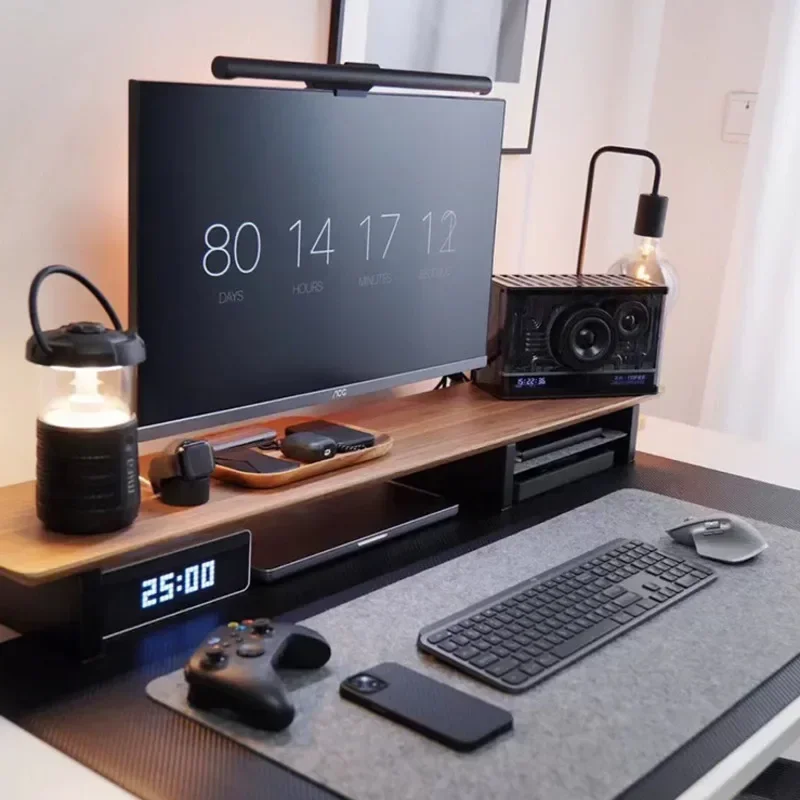 Высококачественная подвесная стойка из орехового дерева для настольного