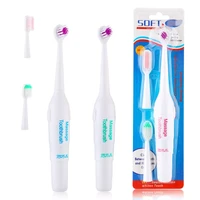 portable appliance electric toothbrush vibrate massage massager oral cleaning tooth whitening waterproof with 3 brush heads