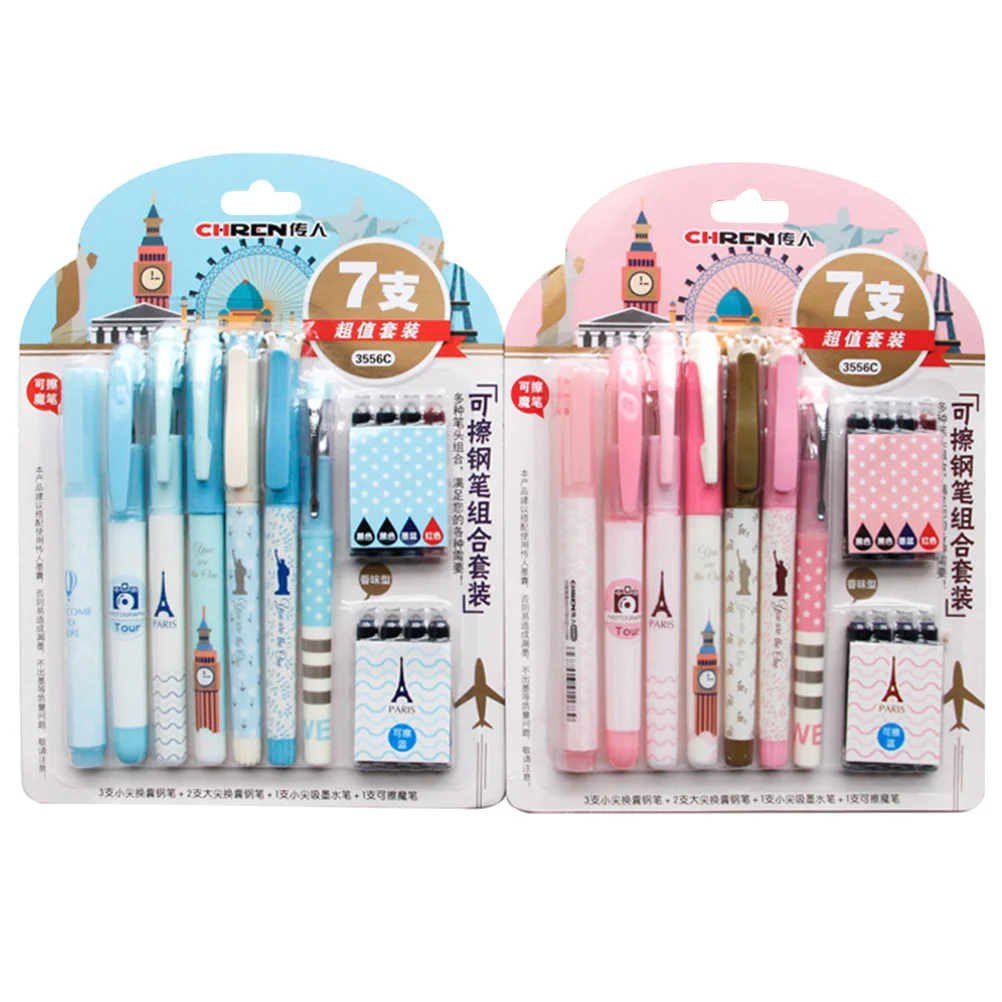 

2 Sets Children Stationery Writing Pens Writing Pens Fountain Pens Erasable Writing Pens Office Pens
