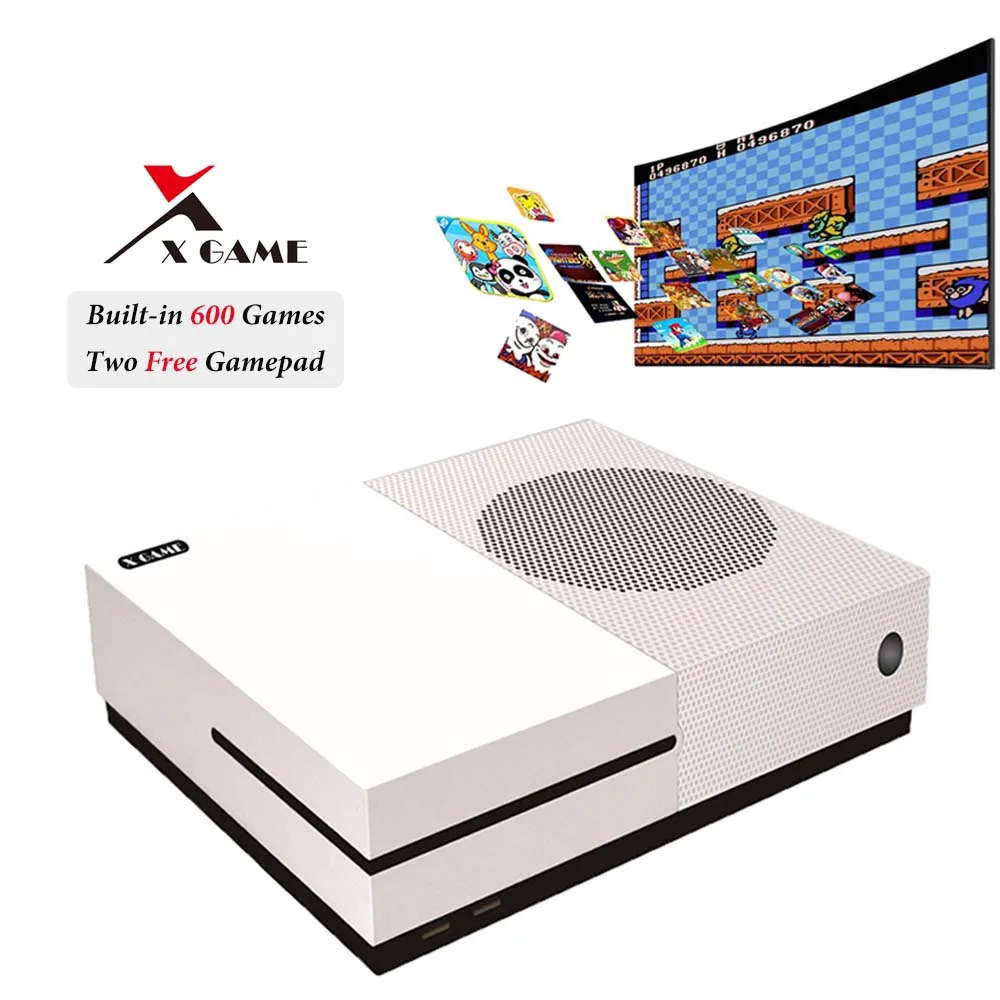 

New 4GB Video Game Console TV Consoles with 600 Games Gamepad Family Player for GBA/NEOGEO/NES/SNES