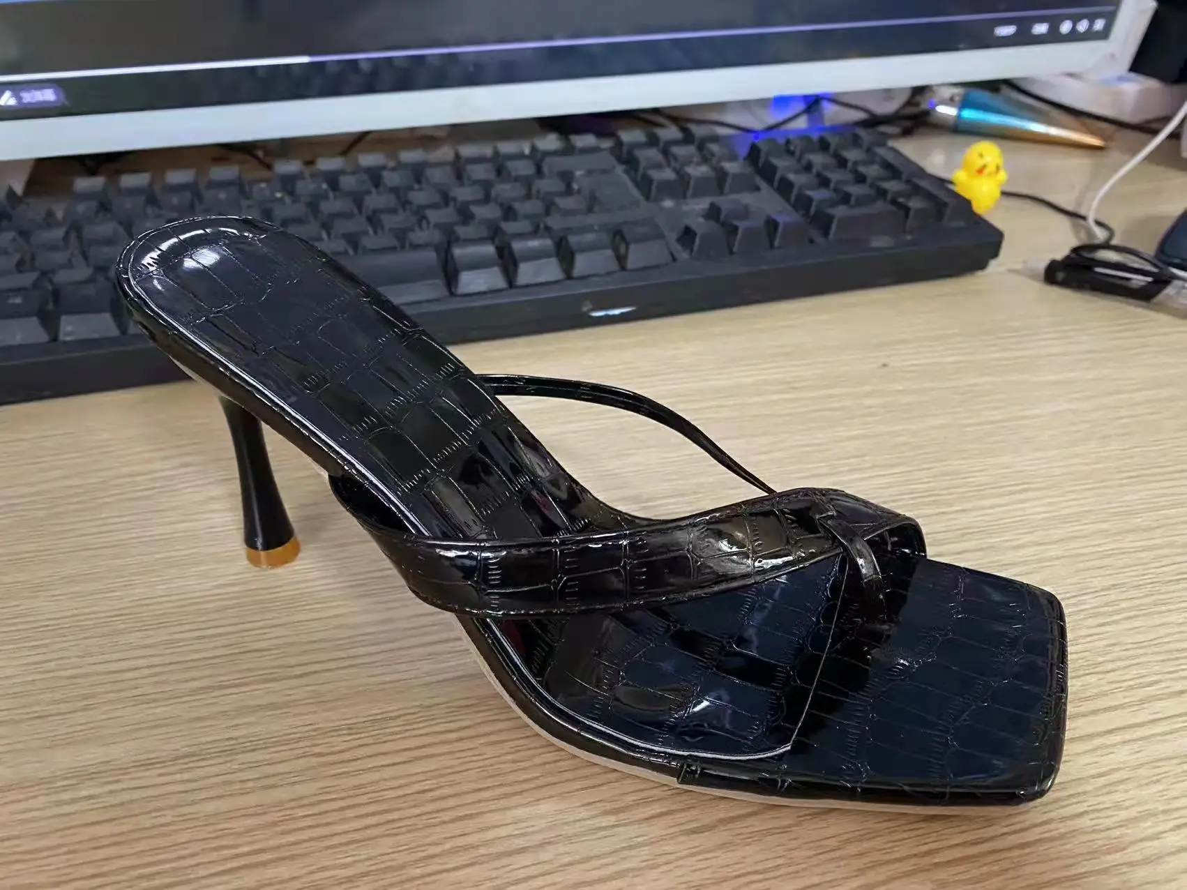 

2022 New Stiletto Flip High Heel Sandals For Women Slippers Women High Heel Slippers Women High Heels Large Size Shoes Women