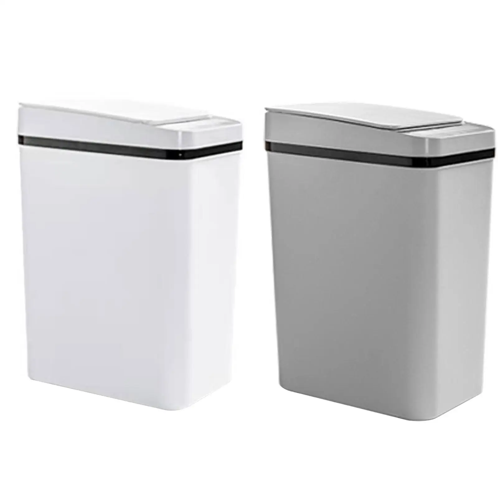 

Touchless Trash Can Electric Garbage Bin Rubbish Can Dustbin Bathroom Smart Trash Can for Office Toilet Home Bedroom Kitchen